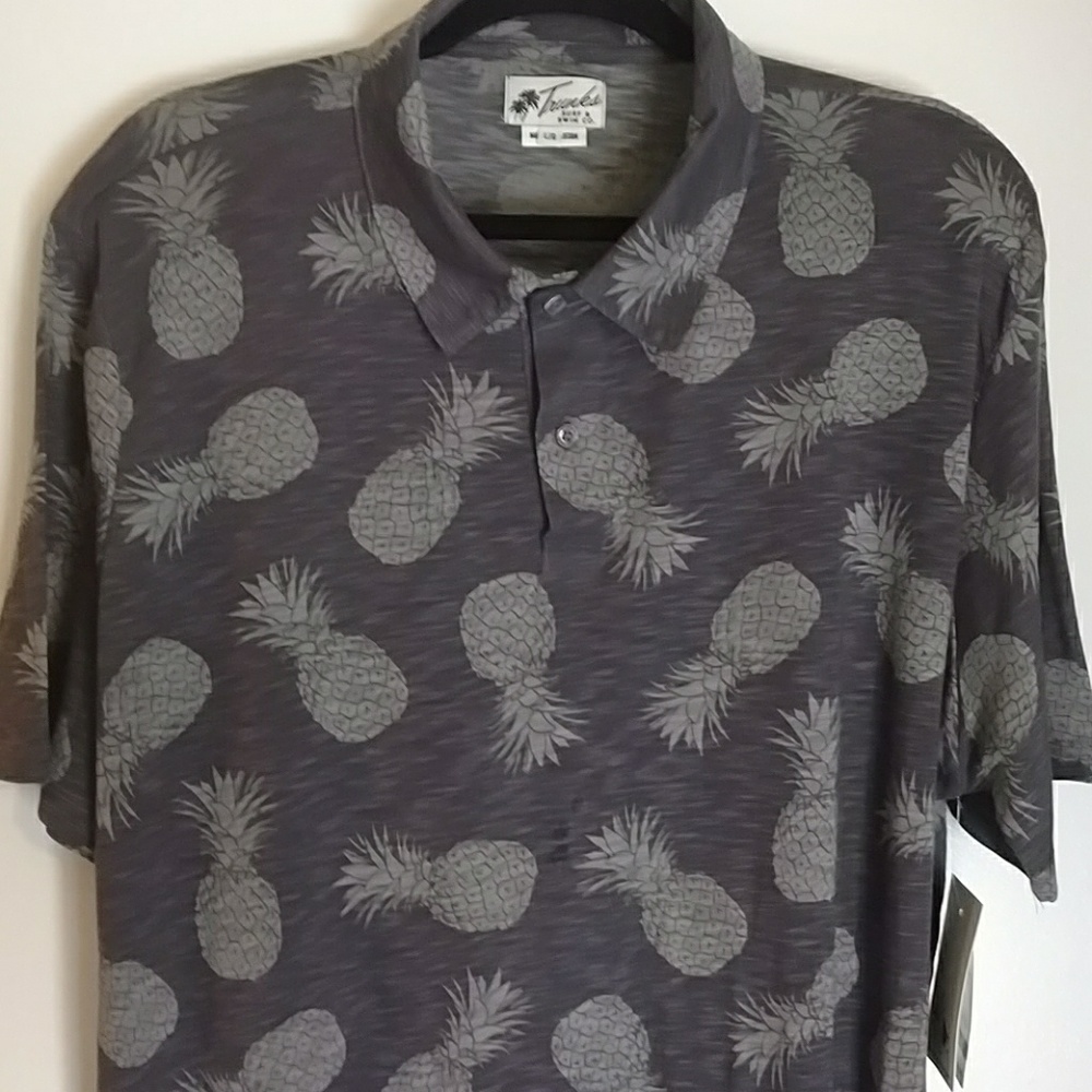 Trunks Surf and Swim Co Men's David Pineapple Polo